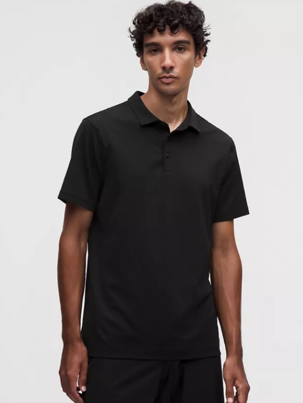 Classic Men's Black Polo Shirt - Comfortable Everyday Tee